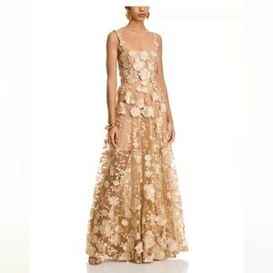 BRONX & BANCO Jasmine Gold Gown - Sz S / US 4